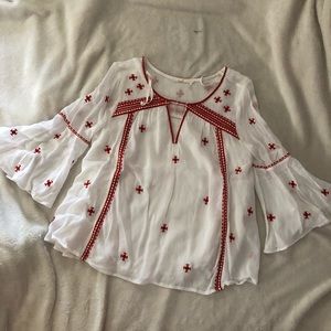 Anthropologie embroidered shirt